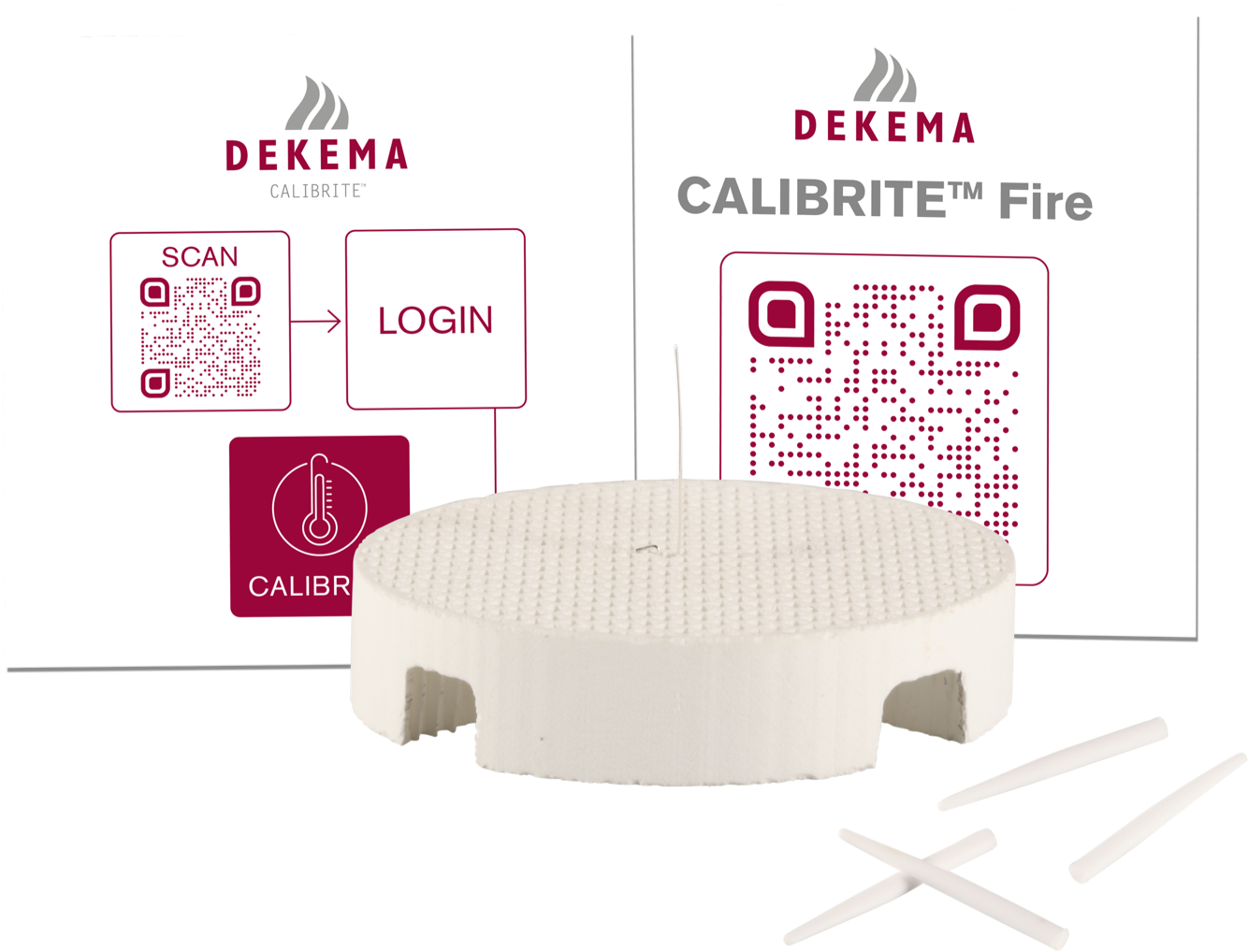 CALIBRITE Fire Set (temperature calibration for DEKEMA firing furnaces, 10 ceram